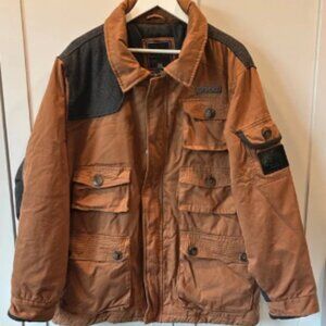 COOGI Brown Flight Bomber Tactical Military Jacket 2XL
